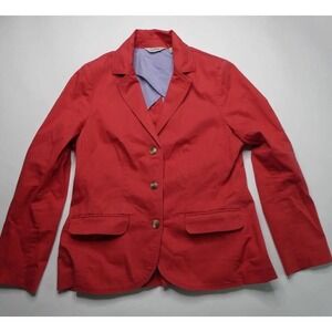 Women's LL Bean Medium  Regular  Classic‎ Blazer / Jacket Sea Rose